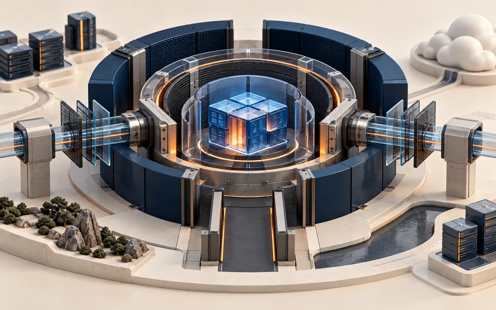 A layered enterprise application security architecture protecting a central data core